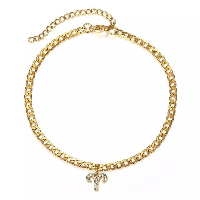 IN STOCK - Zodiac Bling Anklet